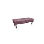 Imagem de Recamier Calçadeira Decorativo Vicenza 1,60 cm Veludo Roxo - Montanaris Decor