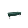 Imagem de Recamier Calçadeira Decorativo Vicenza 90 cm Veludo Verde - Montanaris Decor