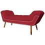 Imagem de Recamier Calçadeira Estofado Sienna King 195 Cm Corano Vermelho - LM DECOR