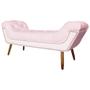 Imagem de Recamier Calçadeira Estofado Sienna Queen 160 Cm Corano Rosa Bebe - DL DECOR