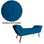 Imagem de Recamier Calçadeira Estofado Sienna Queen 160 Cm Suede Azul Royal - LM DECOR