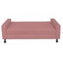 Imagem de Recamier Calçadeira Sofá Dona 1,95 cm King Size Baú Quarto Sala material sintético Rose -Damaffê  Móveis
