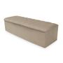 Imagem de Recamier Cancun Casal 140cm Suede Marrom - Renascer Decor