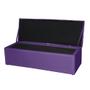 Imagem de Recamier Casal Bau queen 160 cm Roxo Livia Mafer