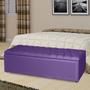 Imagem de Recamier Casal Bau queen 160 cm Roxo Livia Mafer