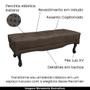 Imagem de Recamier Decorativo 195cm Loewe Veludo Pés de Madeira Marrom G63 - Gran Belo
