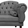 Imagem de Recamier Divã Cancun 160cm com Capitonê - Esquerda Suede - Ecotec Decor