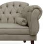 Imagem de Recamier Divã Cancun 185cm com Capitonê - Esquerda Suede - Ecotec Decor