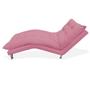 Imagem de Recamier Divã Estofada Psicologia Consultório Clínica Diva Suede Rosa Barbie - DL Decor