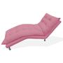 Imagem de Recamier Divã Estofada Psicologia Consultório Clínica Diva Suede Rosa Barbie - DL Decor