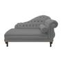 Imagem de Recamier Divã Namoradeira Larissa 185cm Esquerdo de Quem Senta Suede Cinza - MB DECOR