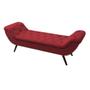 Imagem de Recamier Divã Odessa P04 195 cm Suede  Vermelho TCA 53 - Amarena Móveis