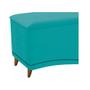 Imagem de Recamier Divã Yasmim Baú 195 cm Estofado 2 Lugares King Size Para Sala de Estar Quarto Suede Azul Turquesa - Amarena