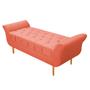 Imagem de Recamier Estofado Ari 100 cm Solteiro Suede Coral - ADJ Decor