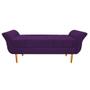 Imagem de Recamier Estofado Ari 160 cm Queen Size Suede Roxo - ADJ Decor