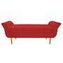 Imagem de Recamier Estofado Ari 195 cm King Size Corano Vermelho - ADJ Decor