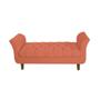 Imagem de Recamier Estofado Para Salão de Beleza 160 cm Grécia Suede Coral - DL DECOR