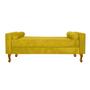 Imagem de Recamier Félix Solteiro 90cm Suede Amarelo - ADJ Decor