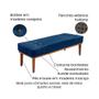 Imagem de Recamier Gênova Suede Azul Marinho 90 cm