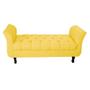 Imagem de Recamier Grecia Decorativa 100cm Suede Amarelo - Montanaris Decor