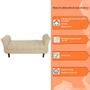 Imagem de Recamier Grecia Decorativa 140cm Suede Bege - Montanaris Decor