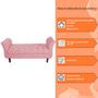 Imagem de Recamier Grecia Decorativa 150cm Suede Rosa - Montanaris Decor