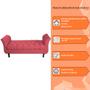 Imagem de Recamier Grecia Decorativa 150cm Suede Vermelho - Montanaris Decor