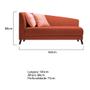 Imagem de Recamier Heitor 160cm com Almofada Lado Direito Suede - ADJ Decor