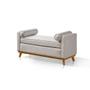 Imagem de Recamier Italia 1,30M  com Base Madeira Linho Sofatec