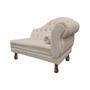 Imagem de Recamier Larissa Estofado Sala 120 cm Esquerdo De Quem Senta Suede Bege - MB DECOR