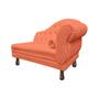 Imagem de Recamier Larissa Estofado Sala 120 cm Esquerdo De Quem Senta Veludo Coral - MB DECOR