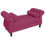 Imagem de Recamier Namoradeira Istambul Para Quarto Closet 160 cm Suede Rosa Pink - DL Decor