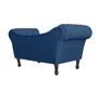 Imagem de Recamier Sofá Decorativo Para Hall de Entrada Londres 160 Suede Azul Marinho DL Decor