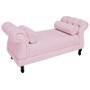 Imagem de Recamier Sofá Istambul Para Salão de Beleza 195 cm Corano Rosa Bebe - DL Decor