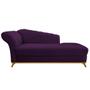 Imagem de Recamier Vanessa 160cm Lado Direito Suede Roxo - Amarena Móveis