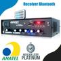 Imagem de Receiver Som Ambiente Mic Bluetooth Rc7000 + 10 Arandelas redondas