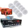 Imagem de Receiver Som Ambiente Mic Bluetooth Rc7000 + 10 Arandelas redondas