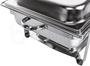 Imagem de Rechaud Retangular 9 Litros 2 Cubas Inox Tampa Removivel