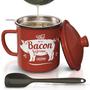Imagem de Recipiente de gordura para bacon PYARD 1,3 L com peneira e espátula