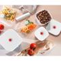 Imagem de Recipiente Raso a Vácuo com Válvula Freezer geladeira Small 12,5 x 12,5 x h7 cm - 450 ml - SaveIt