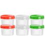 Imagem de Recipientes de plástico EONJOE 60 ml com tampas, molho para salada, pacote com 6