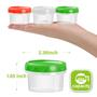 Imagem de Recipientes de plástico EONJOE 60 ml com tampas, molho para salada, pacote com 6