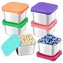 Imagem de Recipientes para Lanches HTEVW - Pacote com 6 Unidades de 180ml em Aço Inoxidável para Crianças