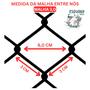 Imagem de Rede de arrasto com 10 metros de comprimento com funil malha 3,0 fio 210/24