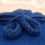 Imagem de Rede de Dormir Jeans Mesclado Azul com Preto