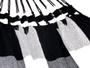 Imagem de Rede de dormir tear descanso algodão preto com branco xadrez