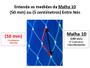 Imagem de Rede de Pesca Malha 10 Fio 0,35 2,40 Altura Comp. 50 Metros Boia Isopor Rede Pronta Profissional