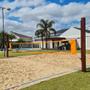 Imagem de Rede Multiuso Zaka Volei Beach Futevolei com banda lateral Laranja 9,60m x 1m
