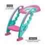 Imagem de Redutor de Assento com Escada Rosa - Multikids Baby