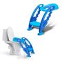 Imagem de Redutor de Assento com Escada Step Potty Azul 18+ meses até 20Kg Multikids Baby - BB051
